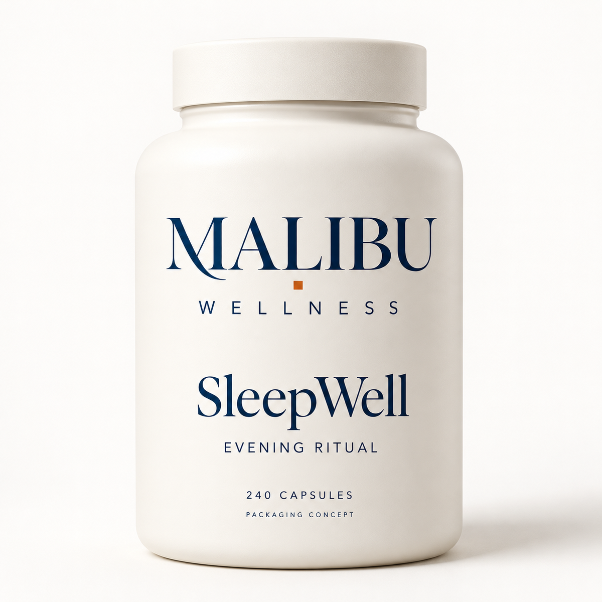 SleepWell by Malibu Wellness — prelaunch packaging concept